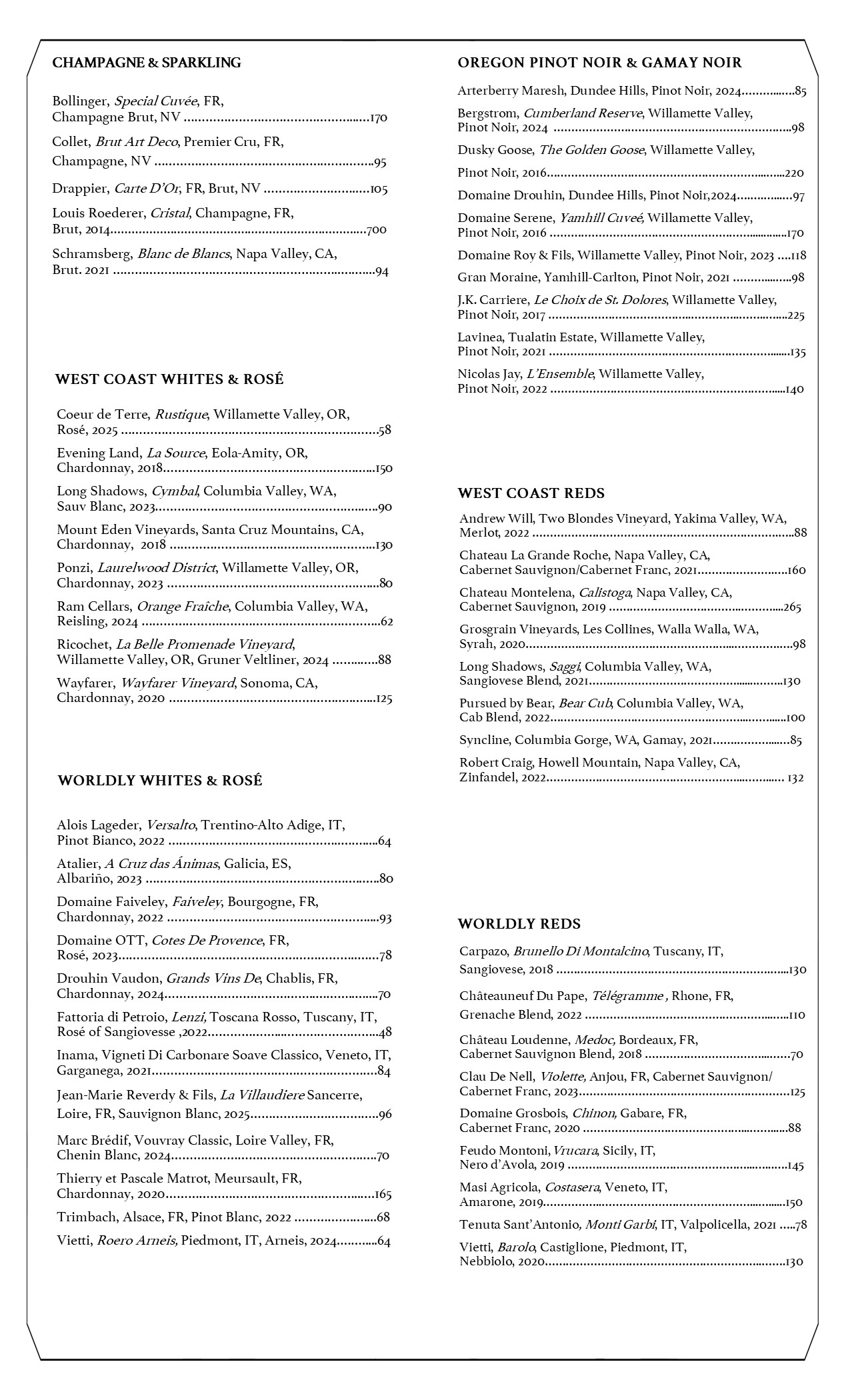 Wine Menu p2